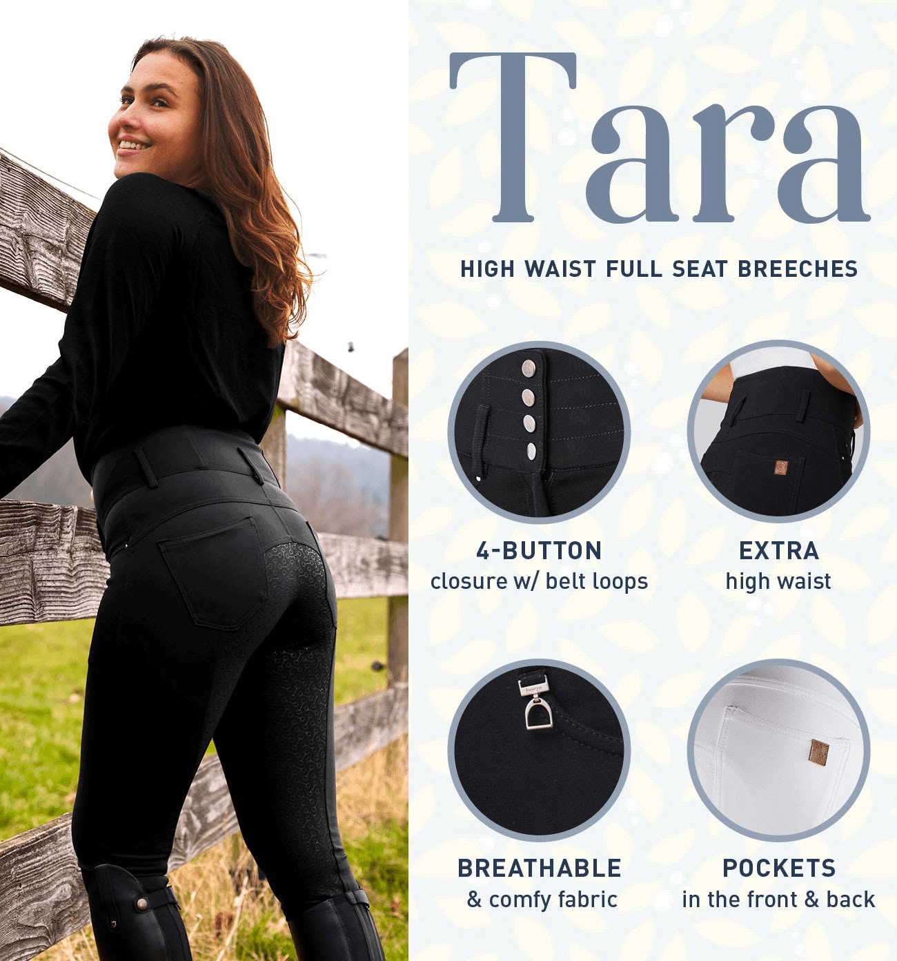 Horze Tara High Waist Breeches