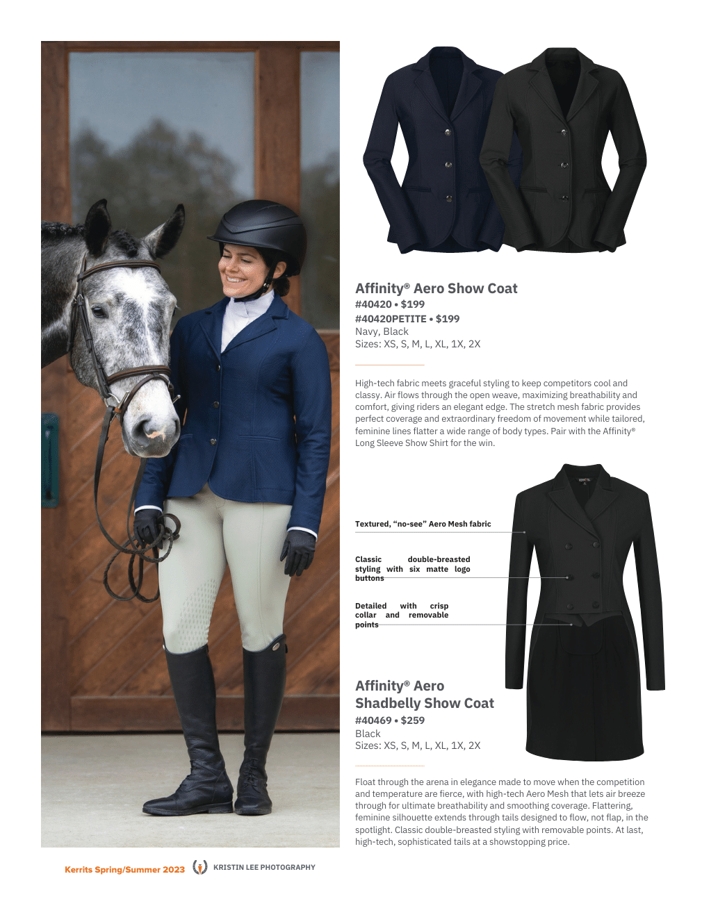 The Affinity Aero Show Mesh Coats and Shabelly