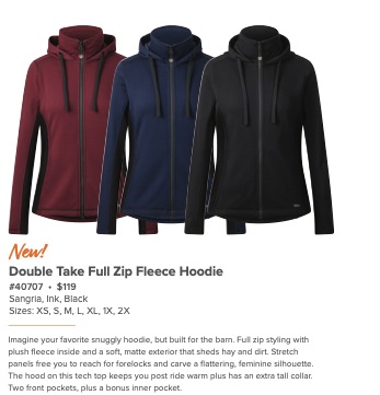 Kerrits Double Take Full Zip Fleece Hoodie