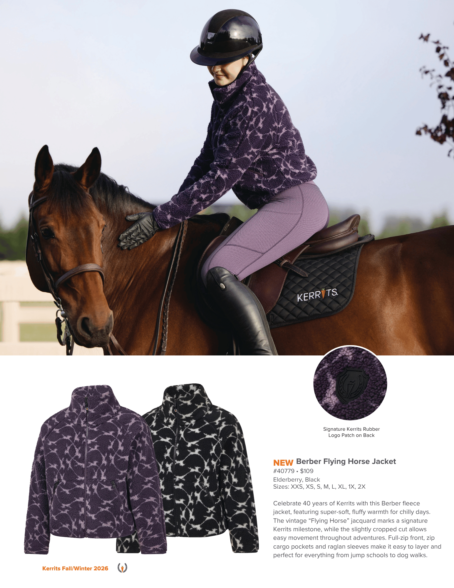 Kerrits Berber Flying Horse Jacket