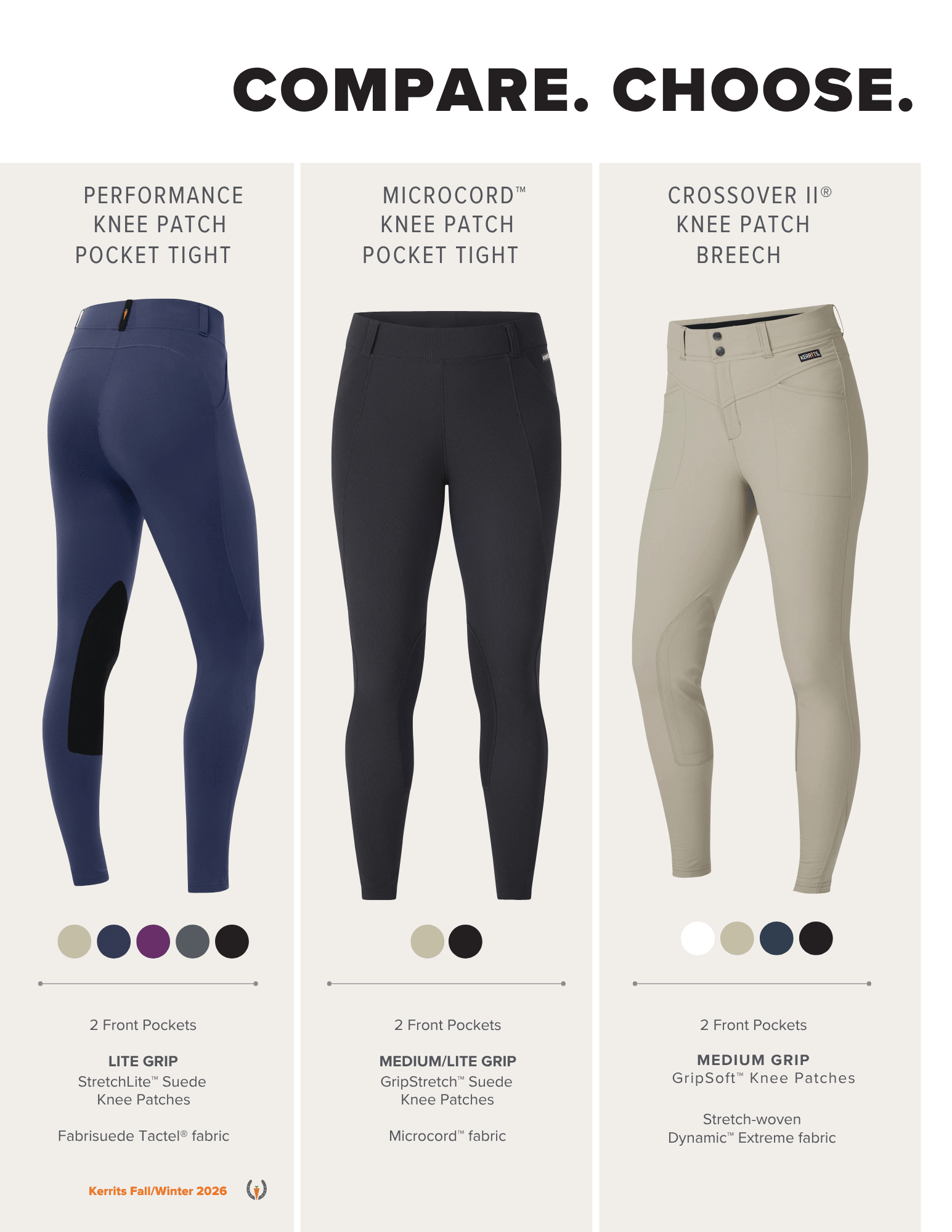 Kerrits Knee Patch Breeches & Tights