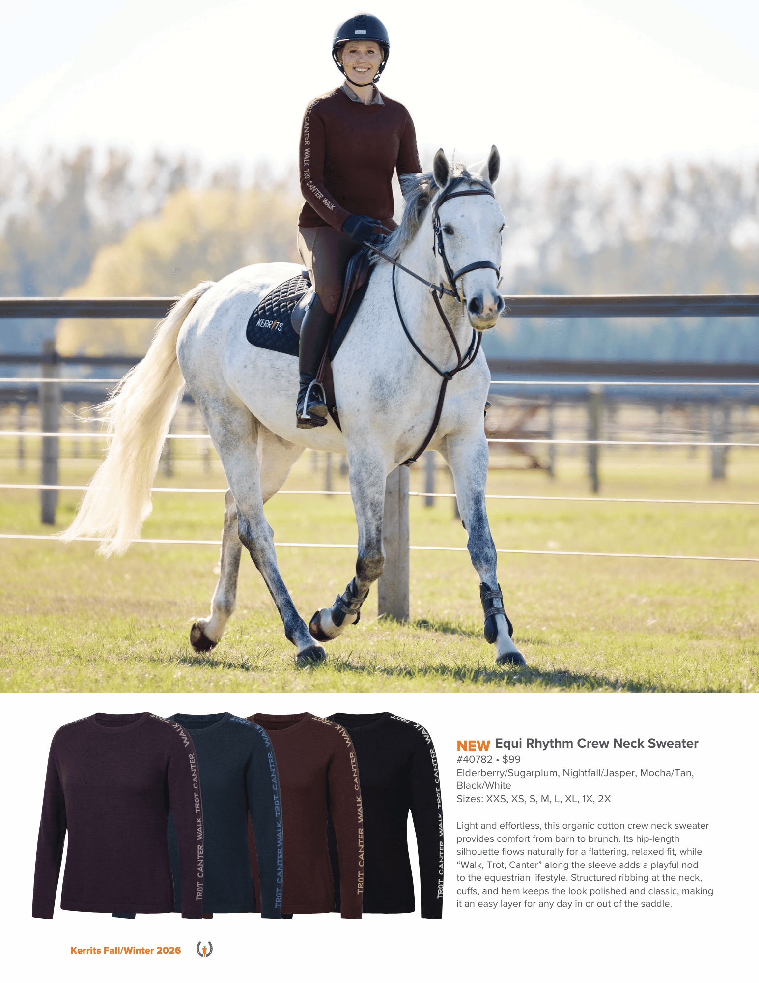 Kerrits Equi Rhythm Crew Neck Sweater