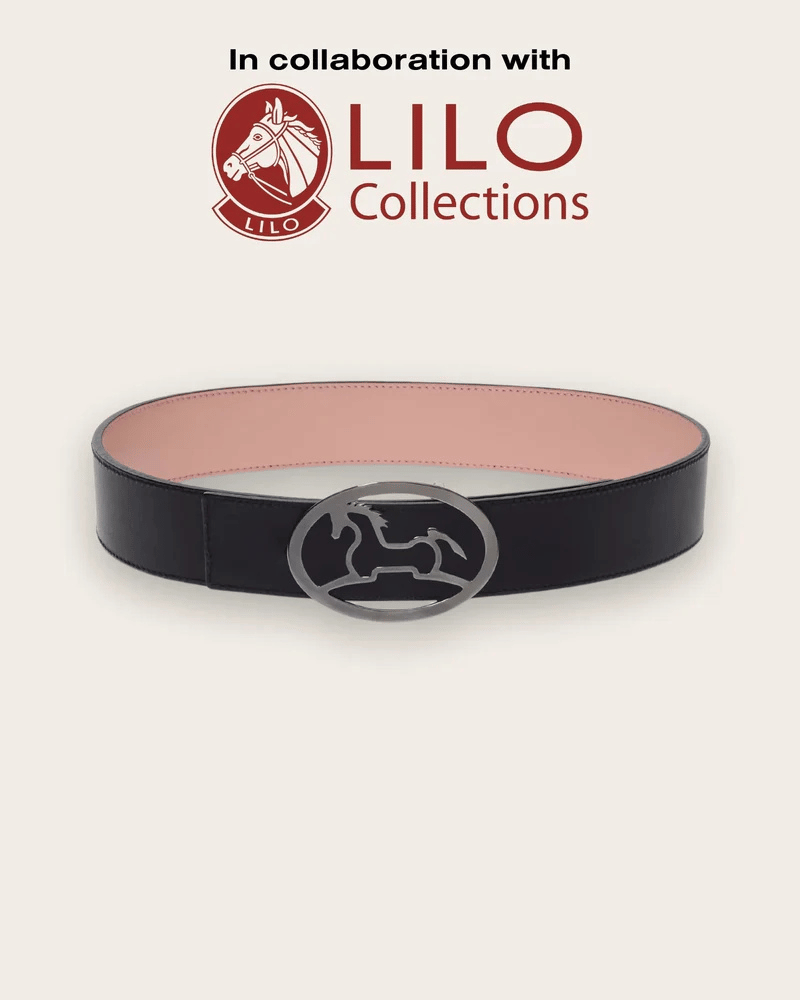 Bobby Reversible Belt - Black/Blush