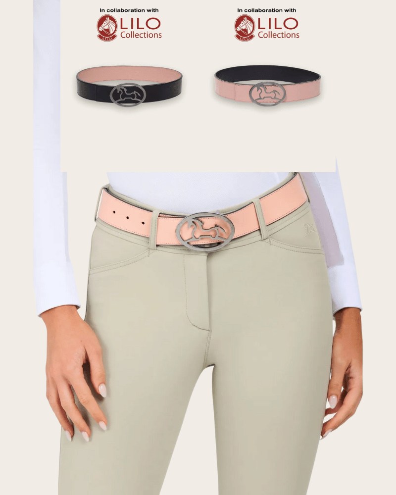 Bobby Reversible Belt - Black/Blush