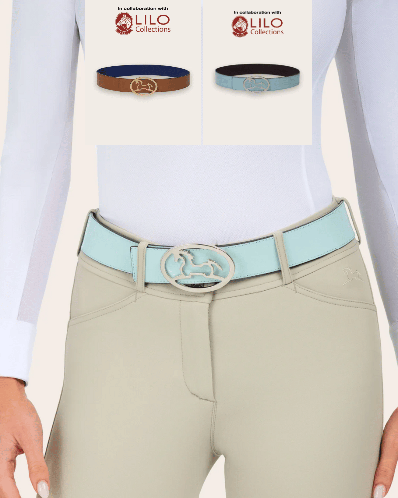 Bobby Reversible Belt - Chocolate/Aqua