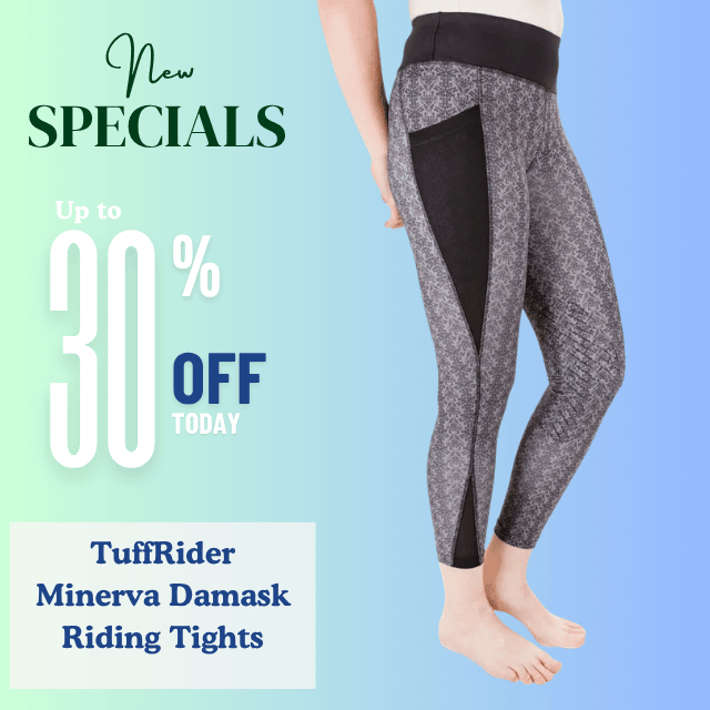 TuffRider Minerva Damask Riding Tights