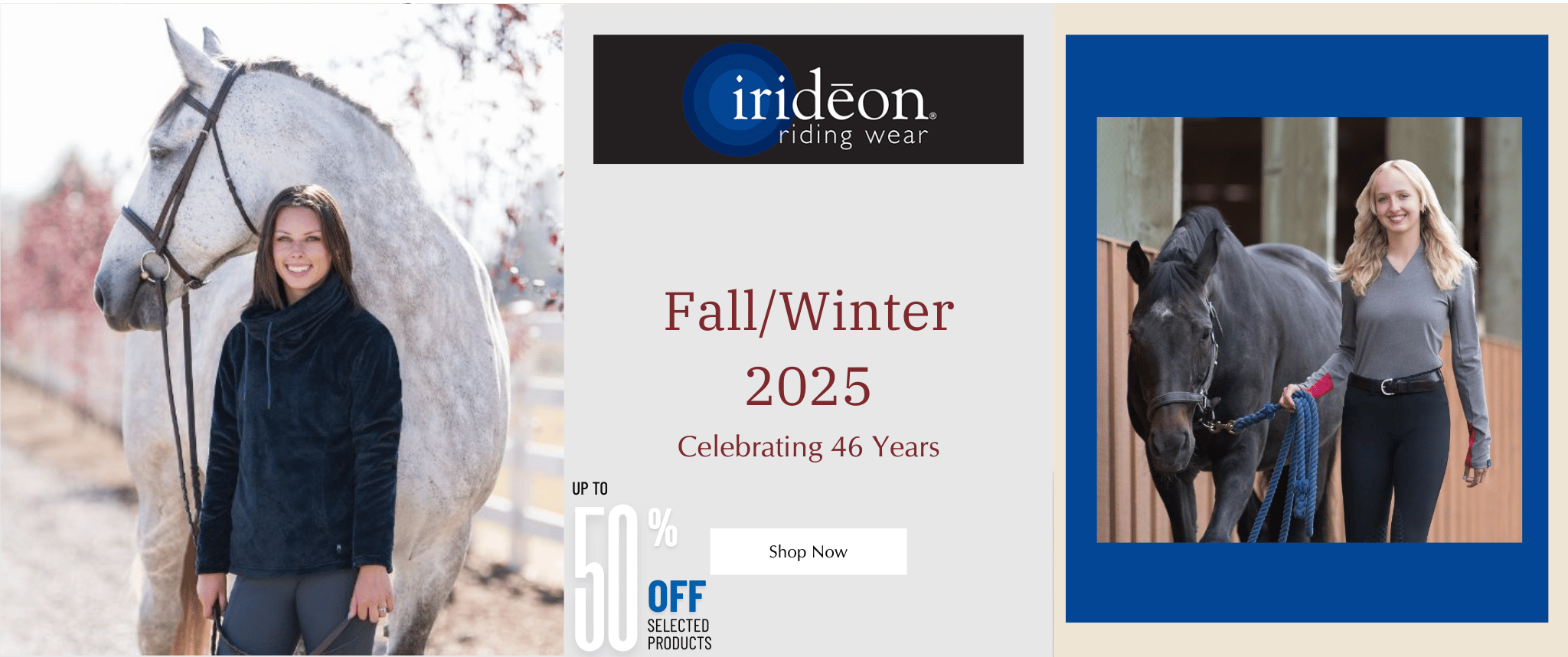 Save 10-67% off Irideon Riding Wear